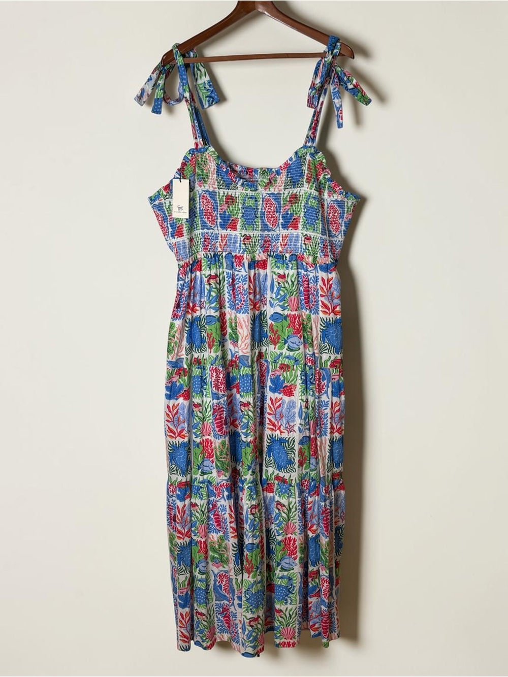 NWT Printfresh Stained Glass Sea Siren Maxi Dress Size 2X - Picture 5 of 16